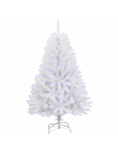 Albero di Natale artificiale Bianco 150 cm PVC e Metallo