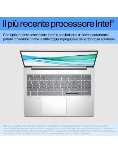 HP ProBook 440 G11 Intel Core Ultra 5 125U Computer portatile 35,6 cm (14") WUXGA 8 GB DDR5-SDRAM 512 GB SSD Wi-Fi 6E (802.11ax)