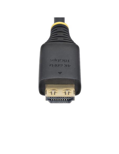 StarTech.com Cavo HDMI ad alta velocità da 2 m con connettori a presa salda, 4K 60 Hz/1440p 144 Hz, HDR10/HDCP 2.2/ARC, 18 Gbps