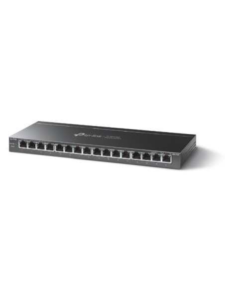 TP-Link TL-SG116P switch di rete Non gestito Gigabit Ethernet (10/100/1000) Supporto Power over Ethernet (PoE) Nero
