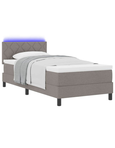 Letto a molle con materasso con led Talpa 90 x 190 cm Tessuto