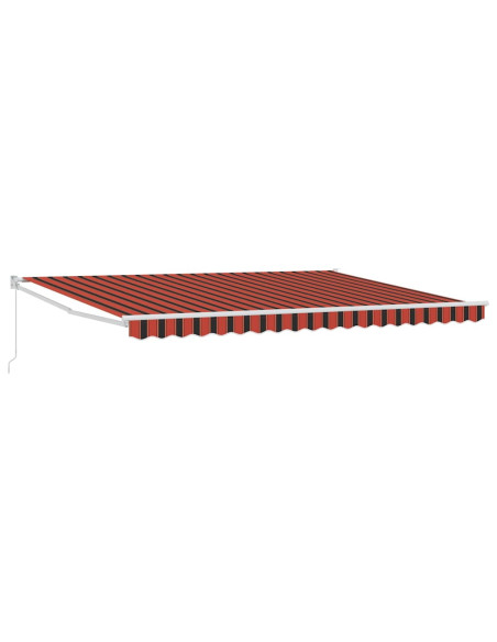 Tenda da Sole Arancione e Marrone 450 x 300 x 165 cm