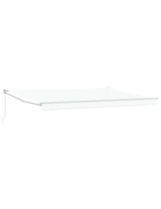 Tenda da Sole Bianco 450 x 300 x 165 cm Poliestere e Metallo 2