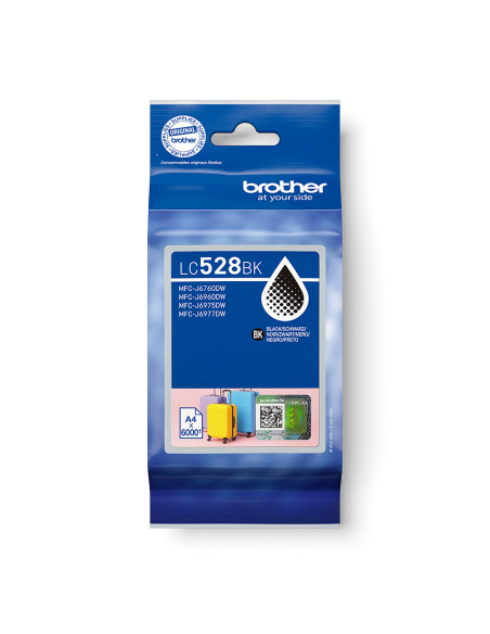 Brother LC528BK cartuccia d'inchiostro 1 pz Originale Nero