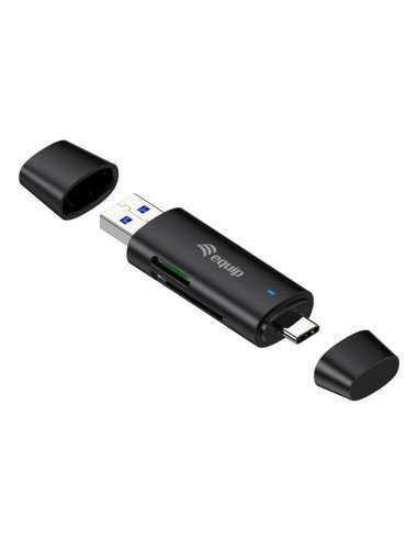 Equip 245462 lettore di schede USB 3.2 Gen 1 (3.1 Gen 1) Type-A/Type-C Nero