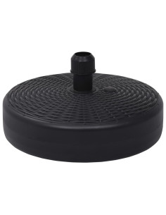 Base per Ombrellone Riempibile con Sabbia/Acqua 24L Nera