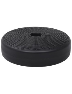 Base per Ombrellone Riempibile con Sabbia/Acqua 24L Nera 2