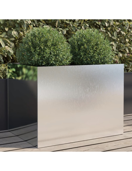 Fioriera Argento 62x47x46 cm in Acciaio Inox
