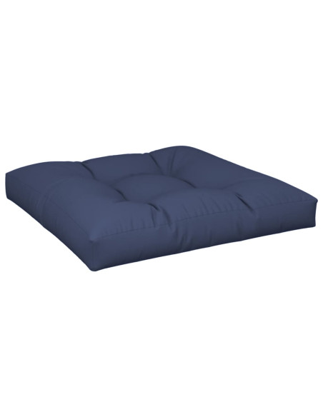 Cuscino per Pallet Blu Marino 70x70x12 cm in Tessuto
