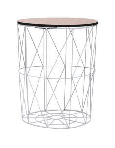 Tavolino da Caffè Bianco Ø 47 cm
