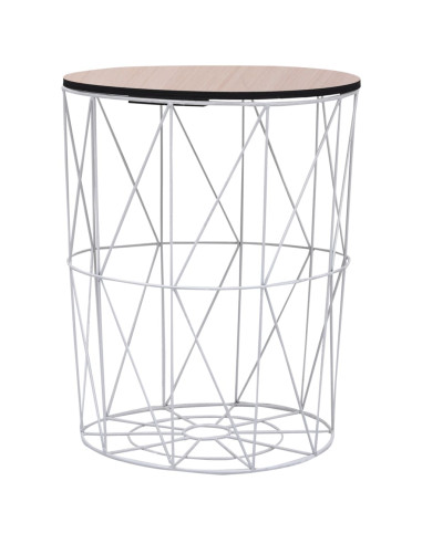 Tavolino da Caffè Bianco Ø 47 cm