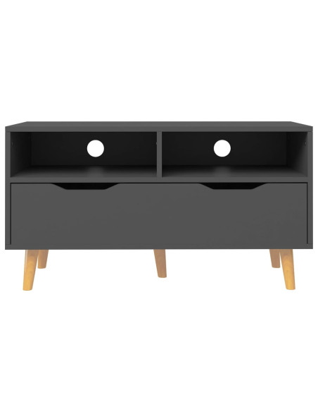 Mobile Porta TV Grigio 90x40x48,5 cm in Legno Multistrato