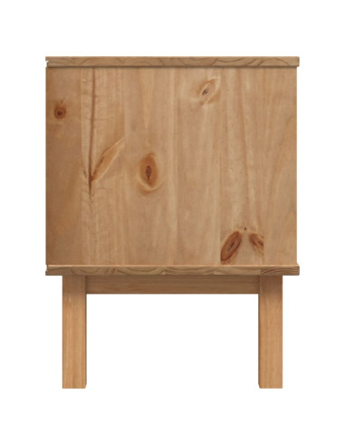 Mobile TV OTTA Marrone e Bianco 113,5x43x57 cm in Legno di Pino