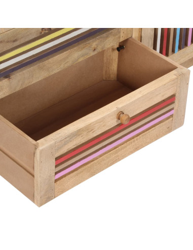 Credenza 100x30x75 cm in Legno Massello di Mango