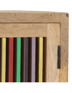 Credenza 100x30x75 cm in Legno Massello di Mango 2