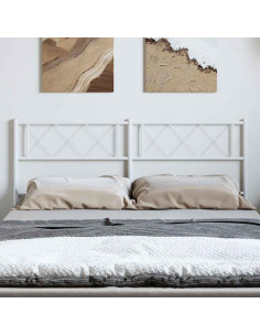 Testiera in Metallo Bianco 135 cm 2