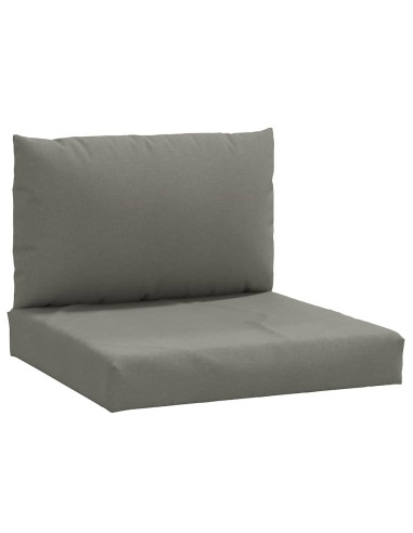 Cuscini per Pallet 2 pz Grigio Scuro Mélange in Tessuto