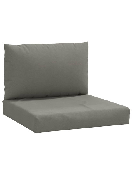 Cuscini per Pallet 2 pz Grigio Scuro Mélange in Tessuto