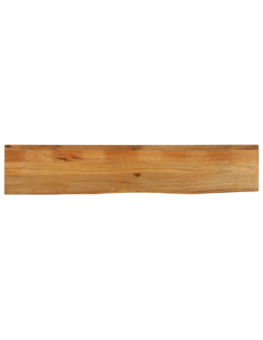 Piano Tavolo Bordi Vivi 140x20x3,8cm in Legno Massello di Mango