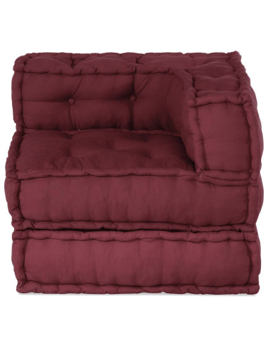 Divano Componibile Marrone Rossiccio 70x70x54 in Tessuto