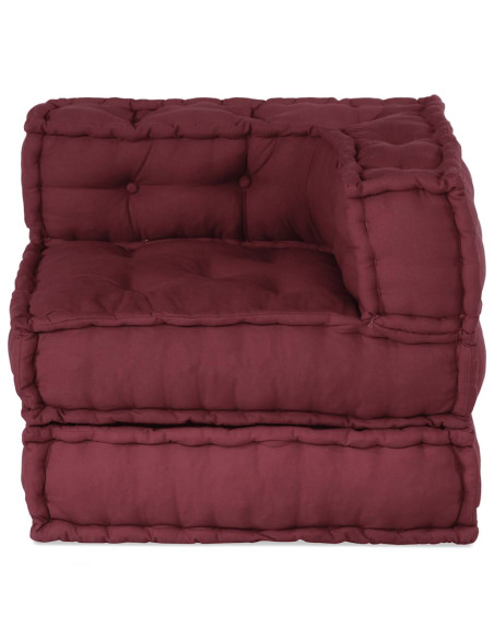 Divano Componibile Marrone Rossiccio 70x70x54 in Tessuto