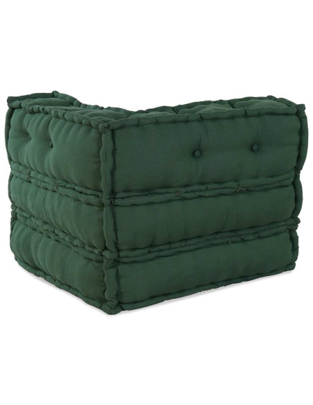 Divano Componibile Verde 70x70x54 in Tessuto