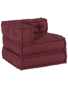 Divano modulare 3 pcs Bordeaux Tessuto 2