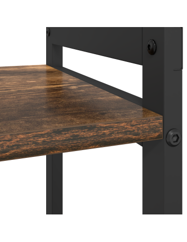 Libreria Rovere fumé 80 x 30 x 85 cm Legno multistrato