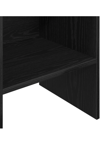 Armadio per Libri Rovere Nero 40 x 35 x 180 cm