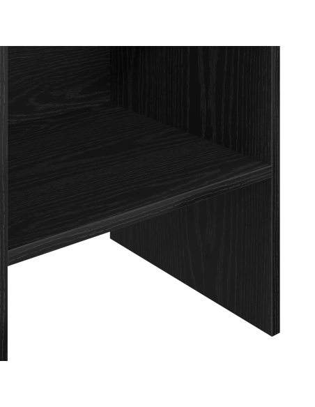 Armadio per Libri Rovere Nero 40 x 35 x 180 cm