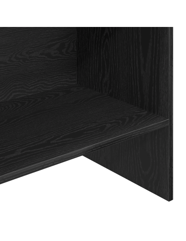 Armadio per Libri Rovere Nero 60 x 35 x 180 cm