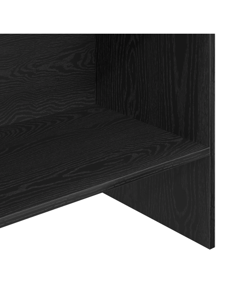 Armadio per Libri Rovere Nero 60 x 35 x 180 cm