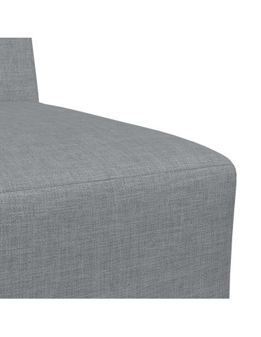 Unità di Divano Modulare Senza Braccioli 2 pcs Grigio chiaro