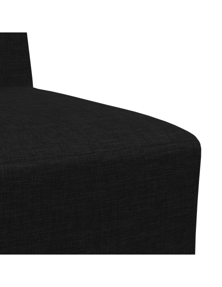 Unità di Divano Modulare Senza Braccioli 2 pcs Nero