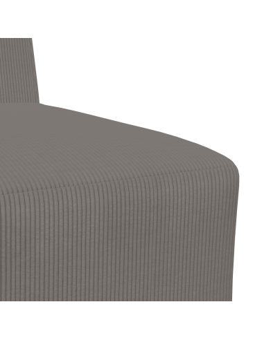 Unità di Divano Modulare Senza Braccioli 2 pcs Grigio chiaro