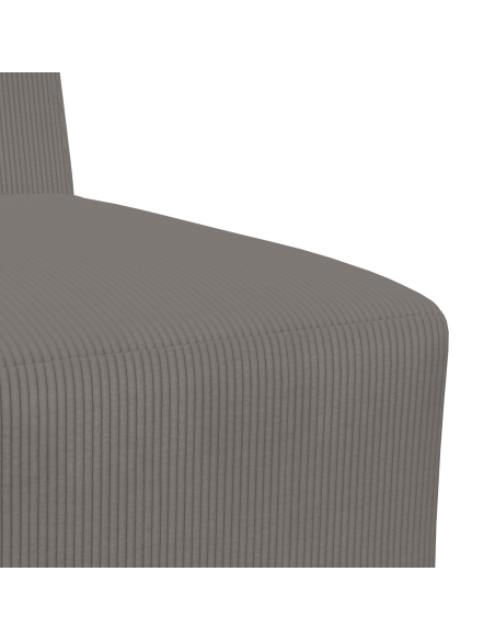 Unità di Divano Modulare Senza Braccioli 2 pcs Grigio chiaro