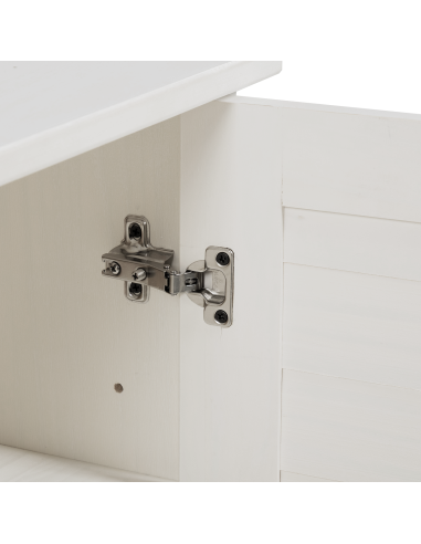 Set di mobili per il bagno 2 pcs Bianco e Bianco Antico