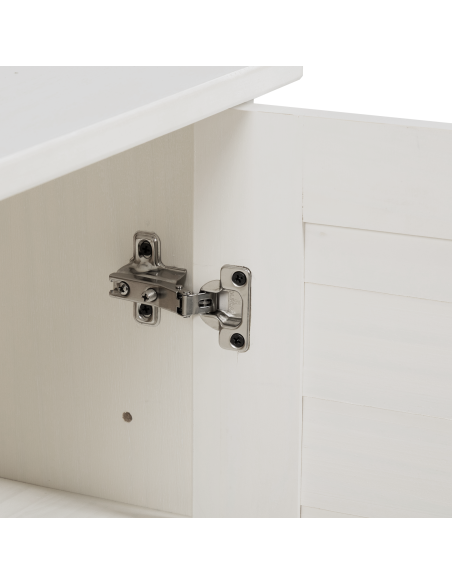 Set di mobili per il bagno 2 pcs Bianco e Bianco Antico