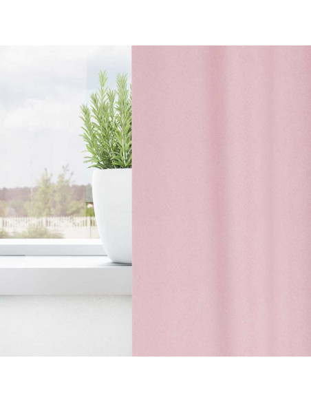 Tende Blackout con Anelli 2 pcs Rosa baby 225 x 140 cm