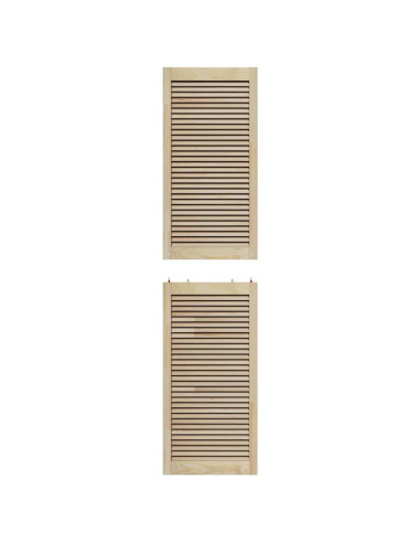 Porta per Armadio Naturale 201 x 2,1 x 49,5 cm Pino massello