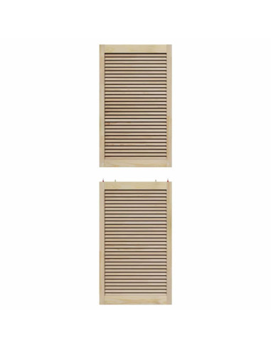 Porta per Armadio con porta 2 pcs Naturale 201 x 2,1 x 59,5 cm
