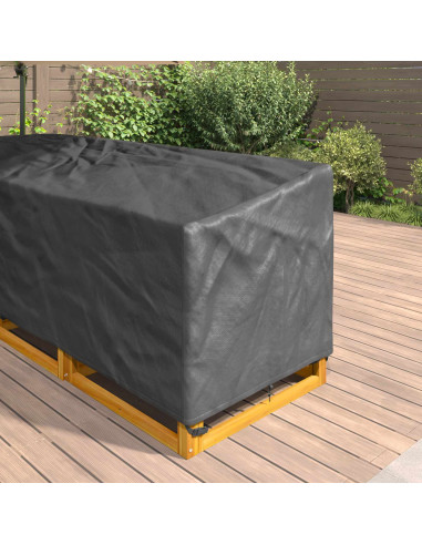 Copertura per mobili Nero 220 x 220 x 80 cm Tessuto Oxford 420D
