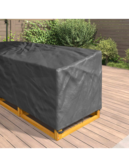 Copertura per mobili Nero 220 x 220 x 80 cm Tessuto Oxford 420D