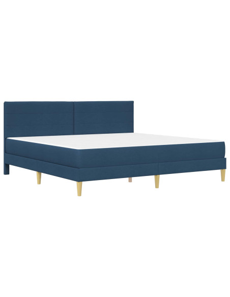 Struttura del letto Blu 180 x 200 cm Poliestere