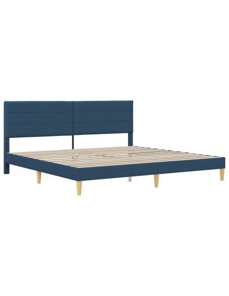 Struttura del letto Blu 180 x 200 cm Poliestere