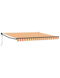 Tenda Retrattile Giallo e Arancione 400 × 300 cm 2