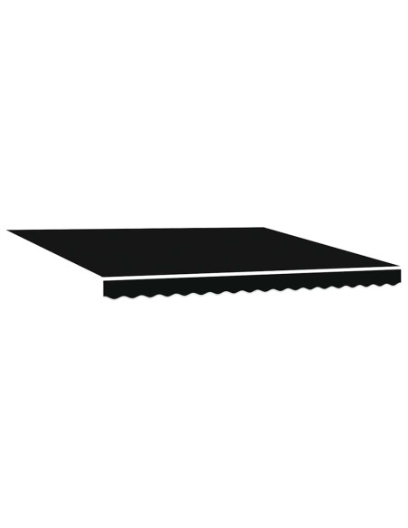 Tenda Retrattile Nero 400 × 300 cm Poliestere e Alluminio