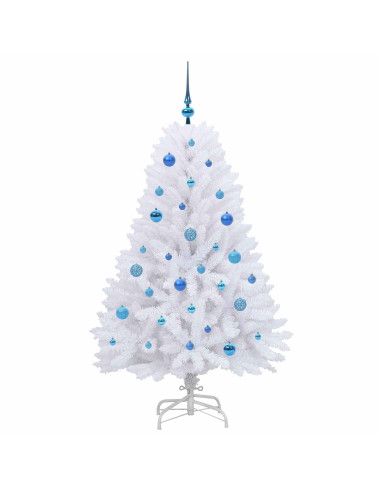 Albero di Natale Artificiale con Rami Pieghevoli Bianco 150 cm
