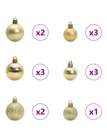 Albero di Natale Artificiale con Rami Pieghevoli Bianco 150 cm