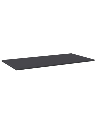 Ripiani per Libreria 4pz Grigi 100x50x1,5cm Legno Multistrato